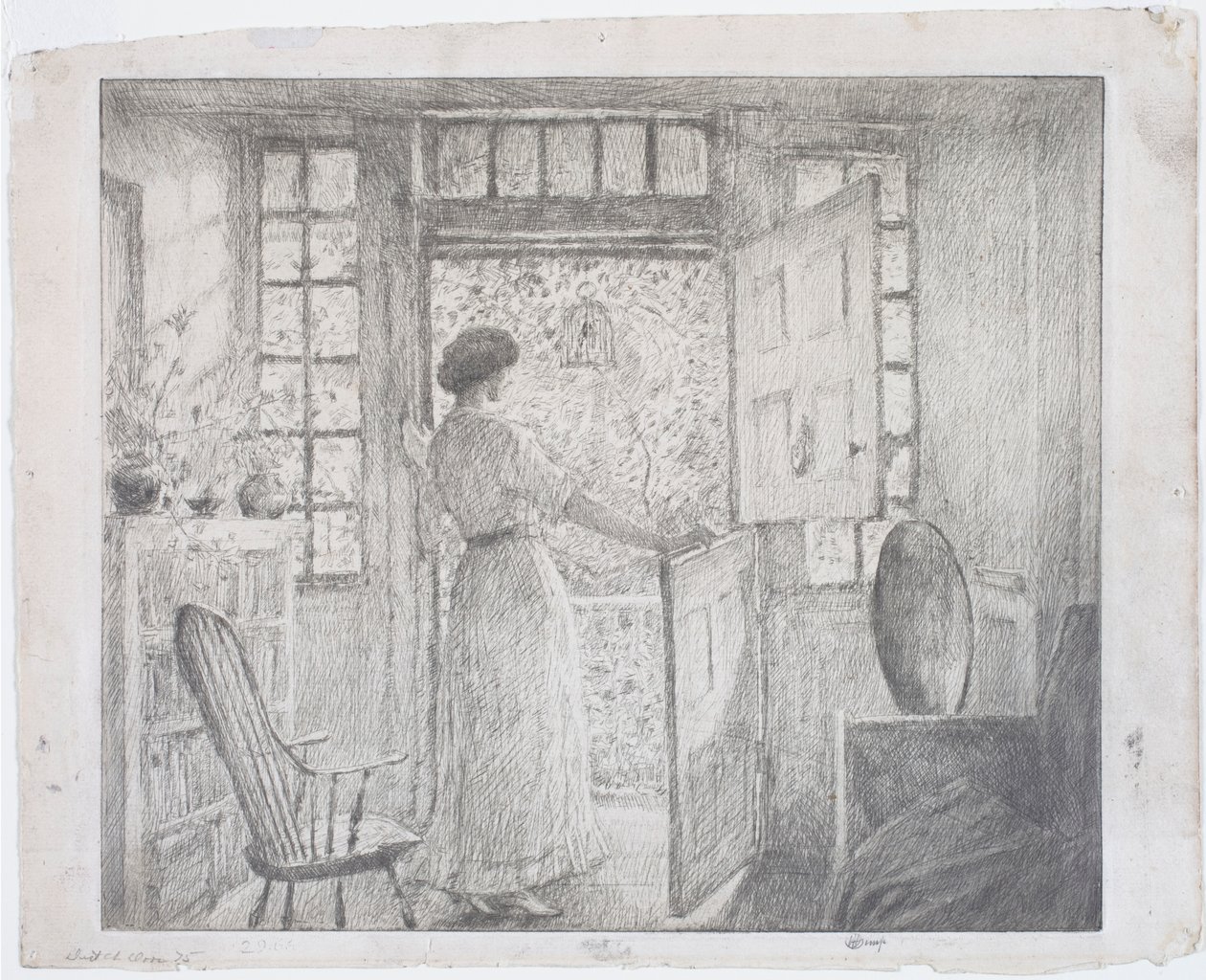 Holandské dveře od Childe Frederick Hassam