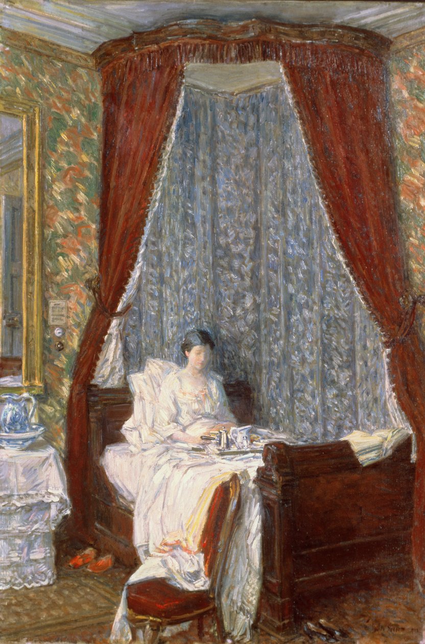 Francouzská snídaně od Childe Frederick Hassam
