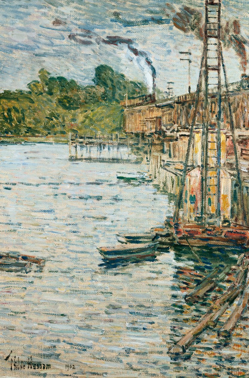 The Mill Pond, Cos Cob, Connecticut od Childe Frederick Hassam