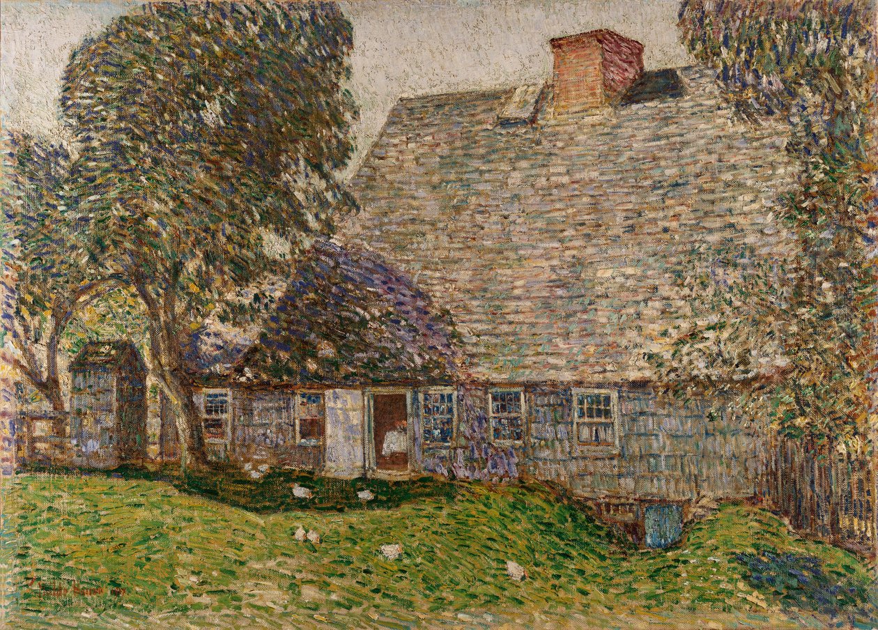 The Old Mulford House, East Hampton od Childe Frederick Hassam