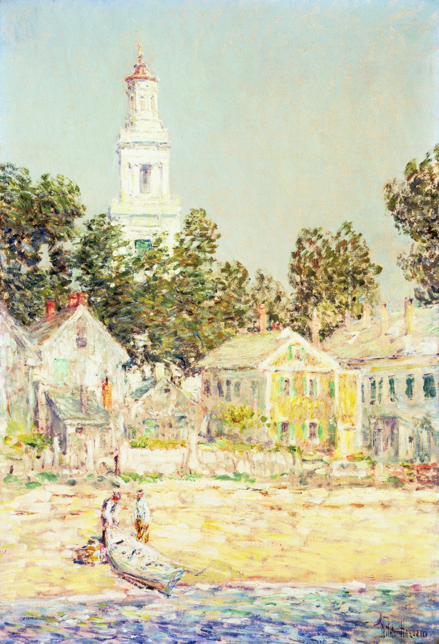 Bílý kostel, Provincetown od Childe Frederick Hassam