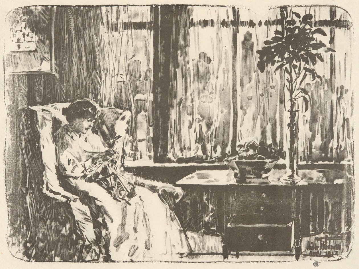 Široký závěs od Childe Hassam