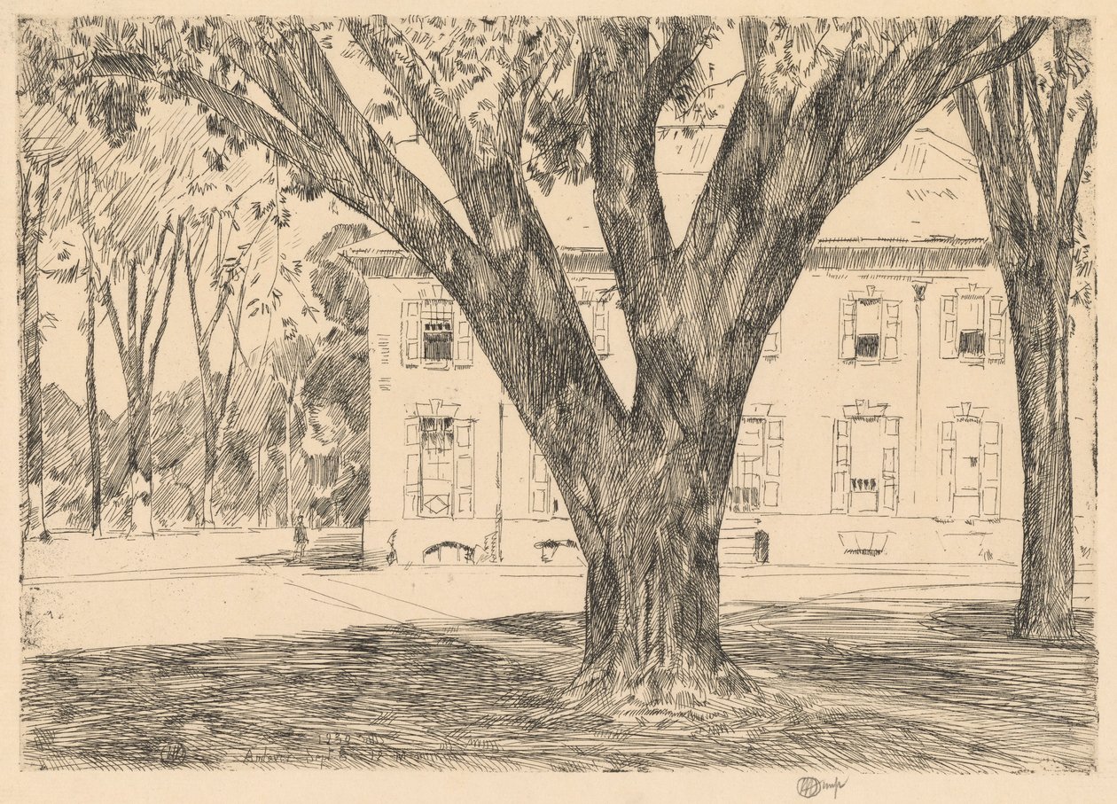 Areál a knihovna, Andover od Childe Hassam