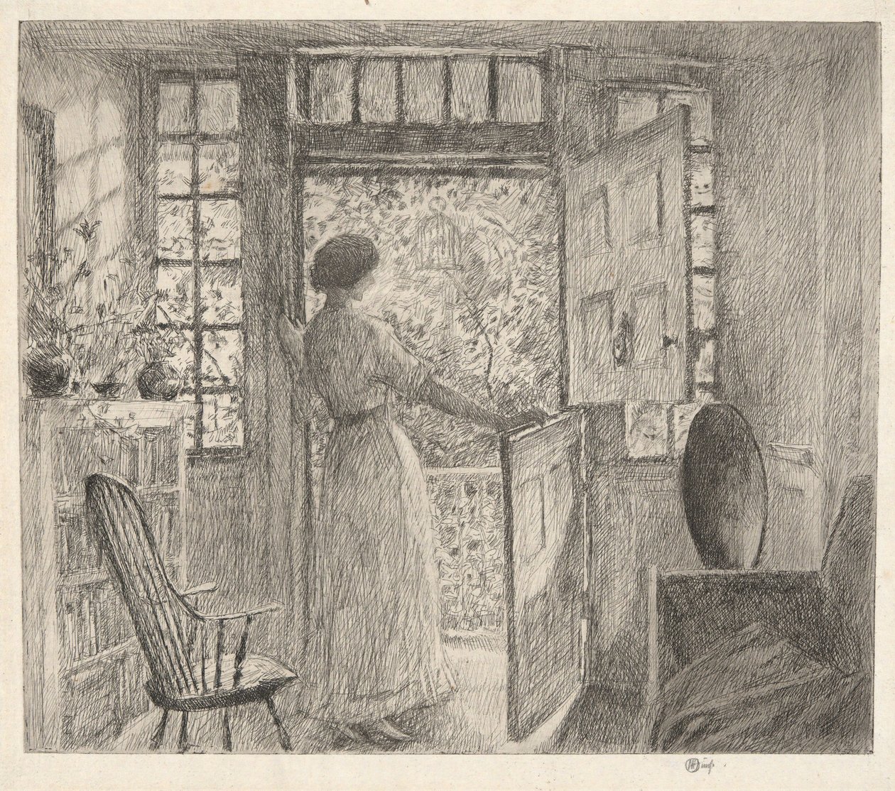 Nizozemské dveře od Childe Hassam
