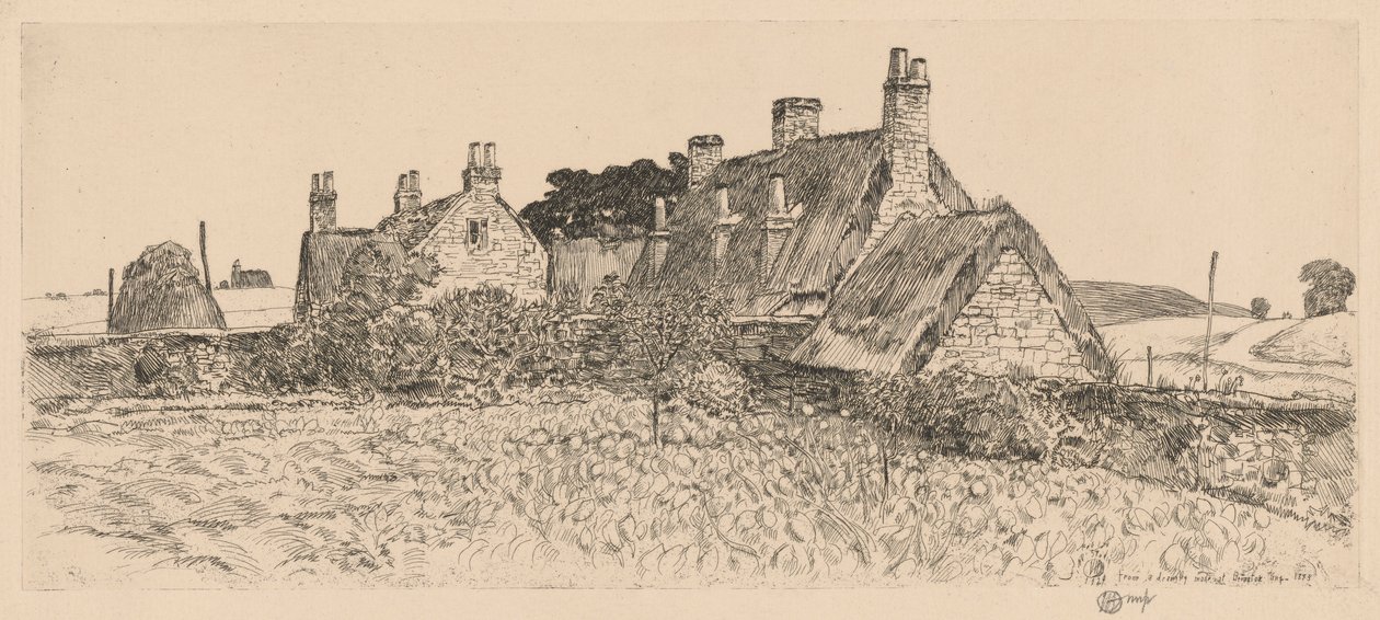 Anglické chaty od Childe Hassam