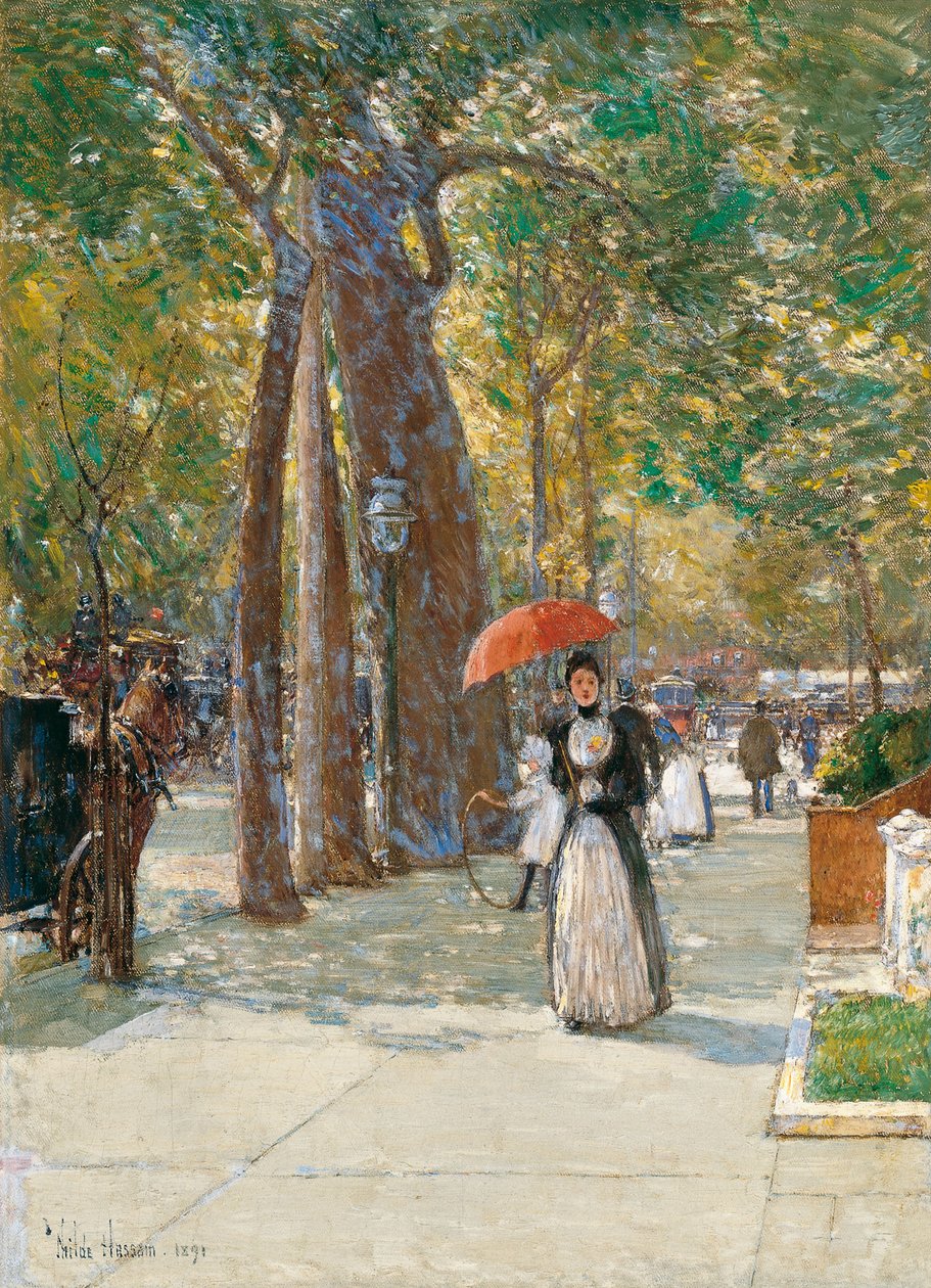 Fifth Avenue na Washington Square, New York, 1891 od Childe Hassam