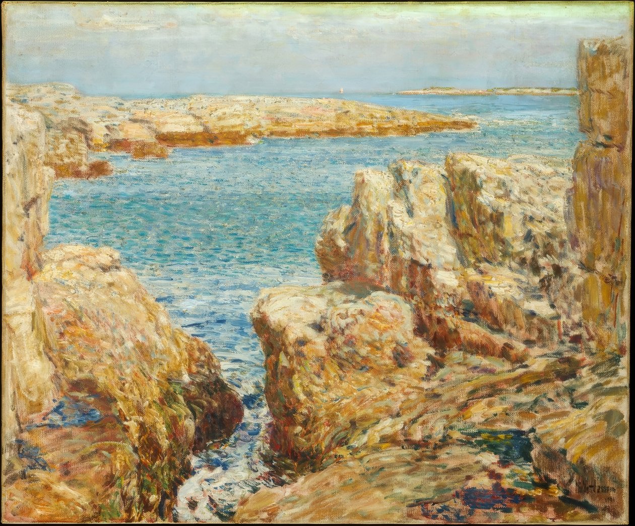 Pobřežní scéna, Isles of Shoals od Childe Hassam
