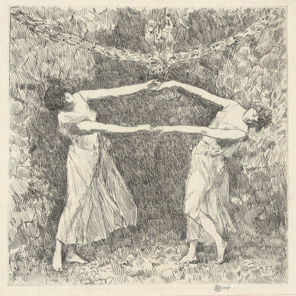 Laurel Danceová od Childe Hassam