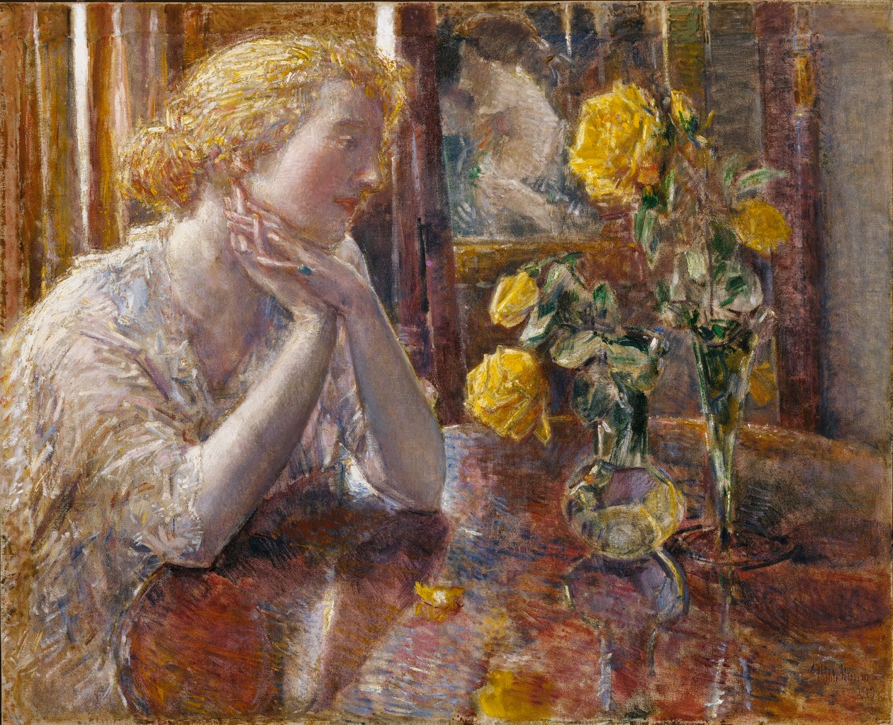 Maréchal Niel Roses od Childe Hassam
