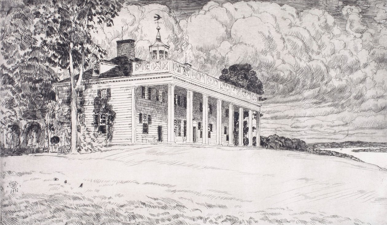 Mount Vernon od Childe Hassam