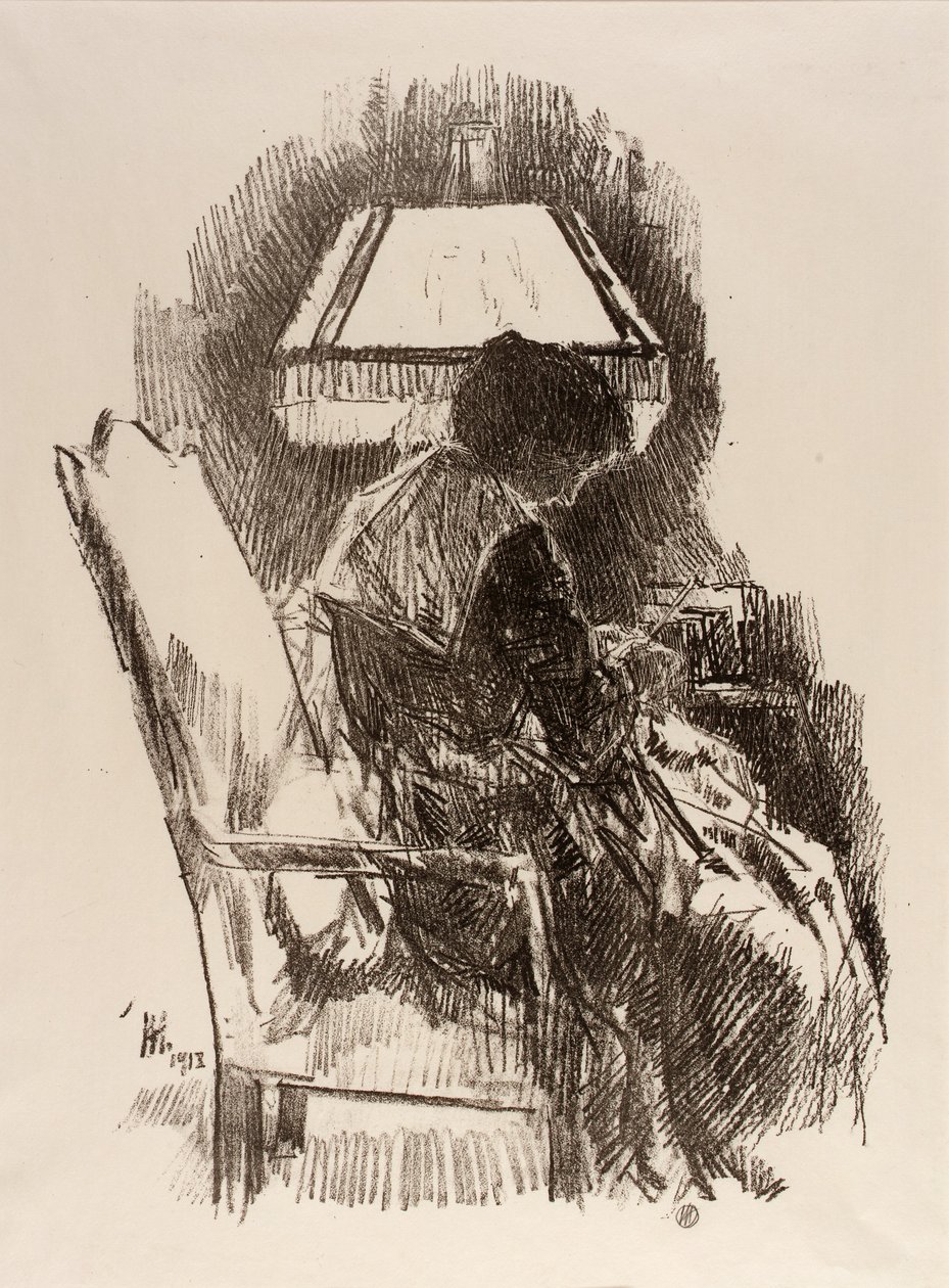 Paní Hassamová, pletení od Childe Hassam