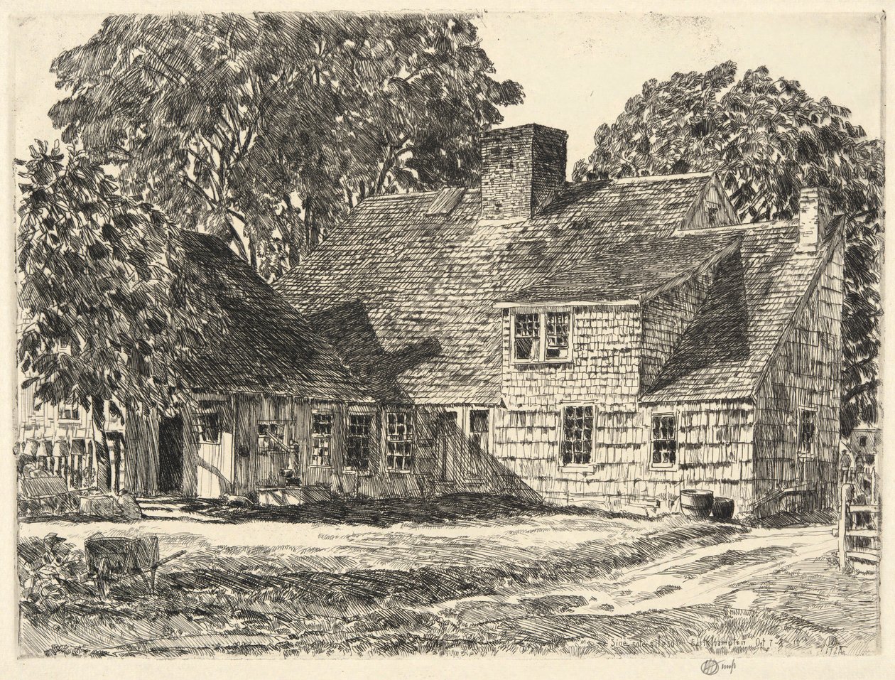 Old Dominy House, Easthampton od Childe Hassam