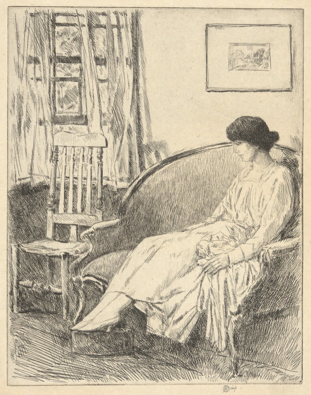Otevřené okno od Childe Hassam