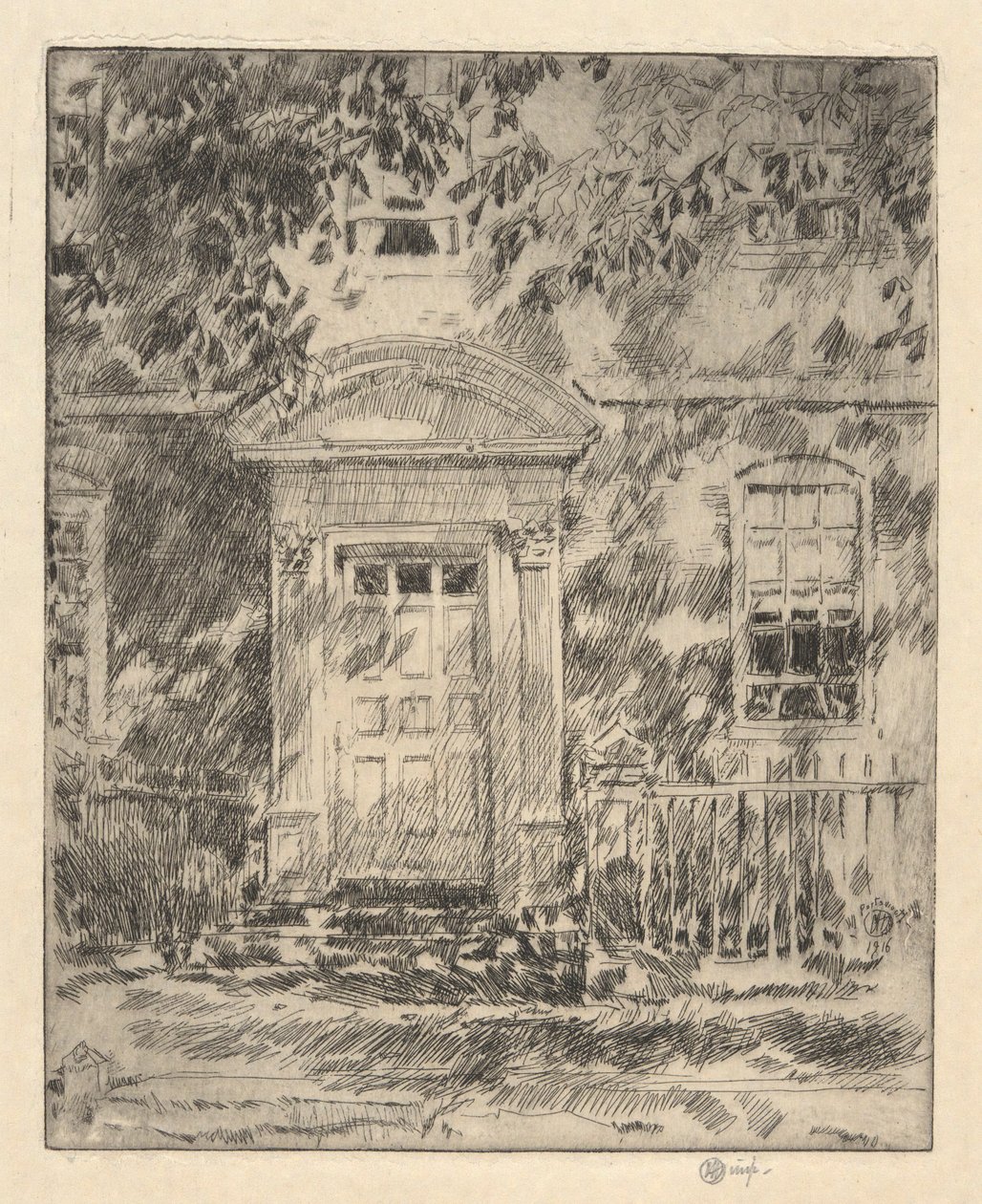 Portsmouth Doorway, 1916 od Childe Hassam