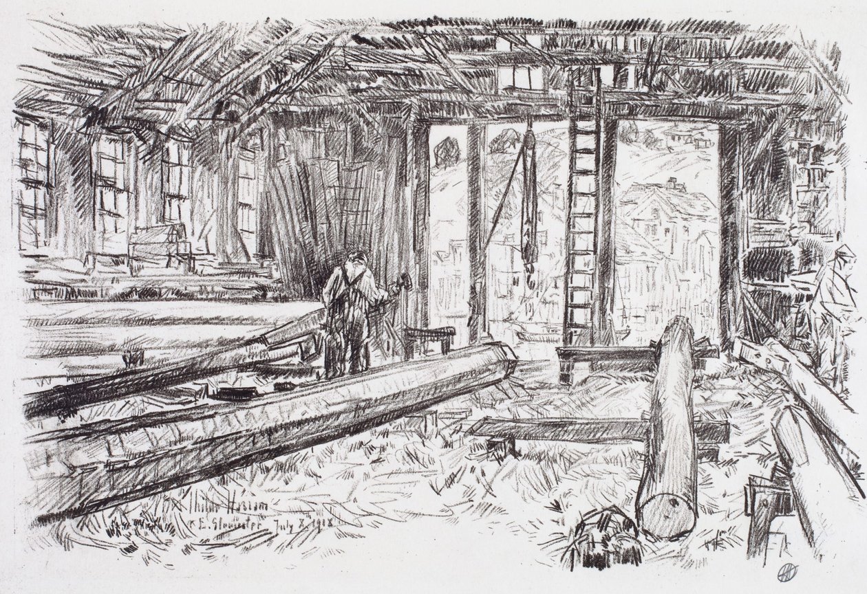 Spar Shop, Gloucester od Childe Hassam