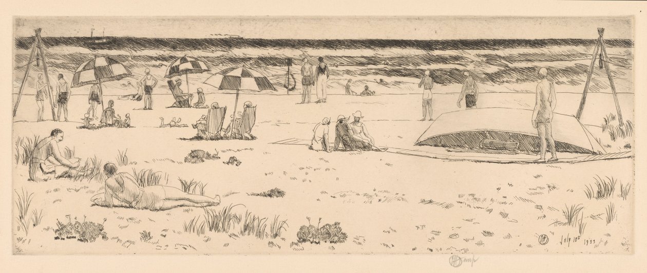 The Beach Club, Easthampton od Childe Hassam
