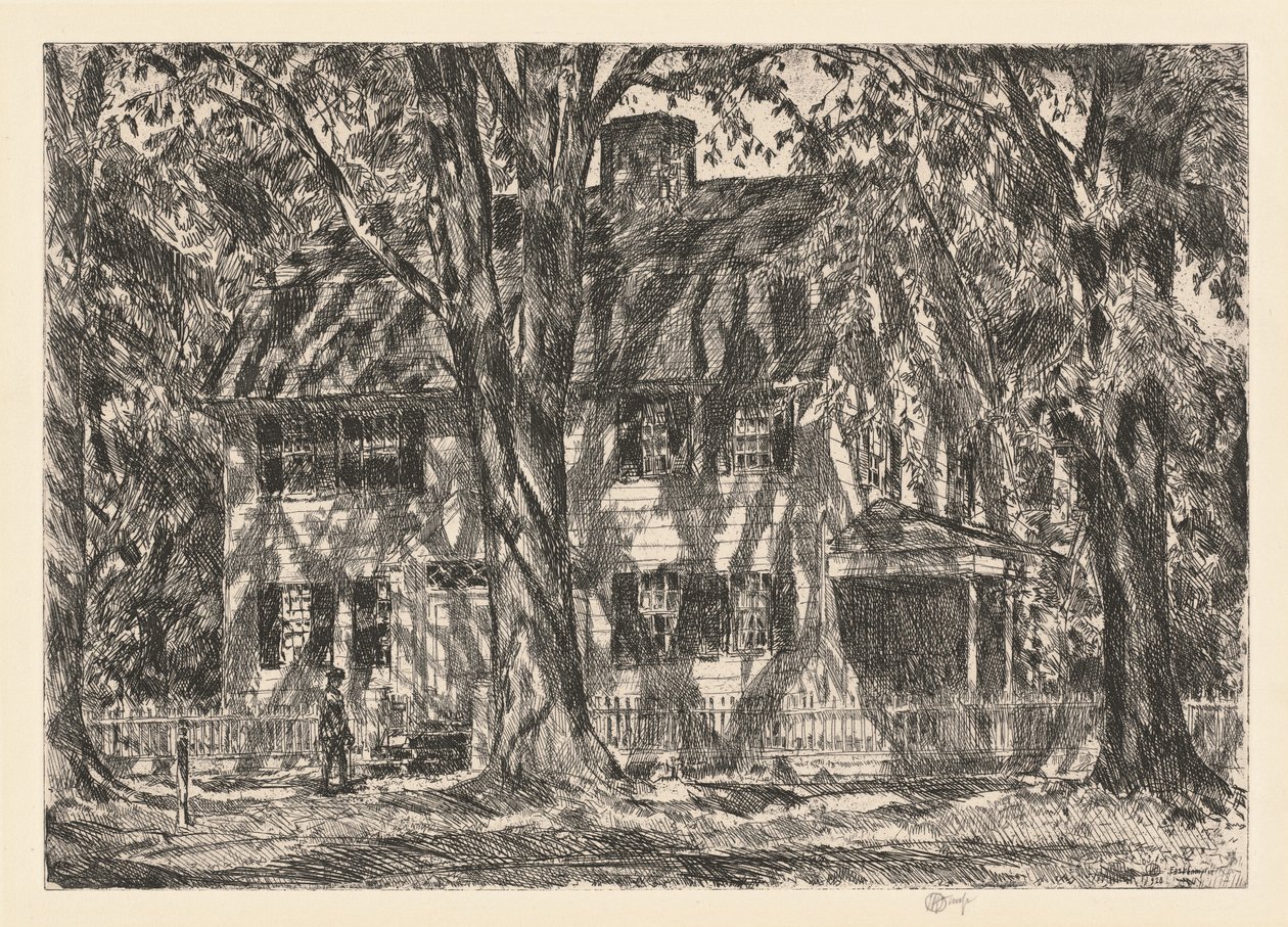 Dům lva Gardinera, Easthampton od Childe Hassam