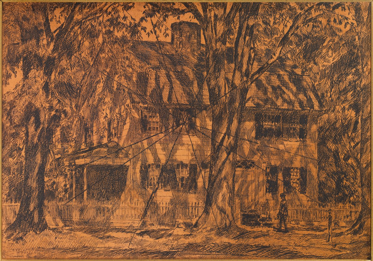 Dům Lion Gardiner, Easthampton, Long Island od Childe Hassam