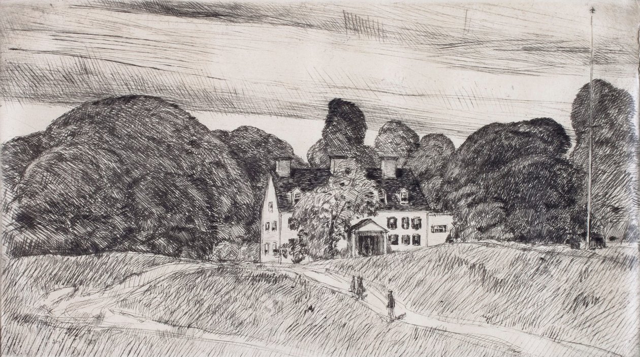 Zámek Lion Gardiner od Childe Hassam