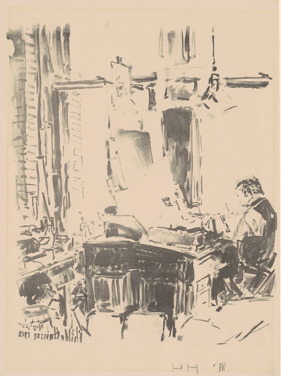 Litograf od Childe Hassam