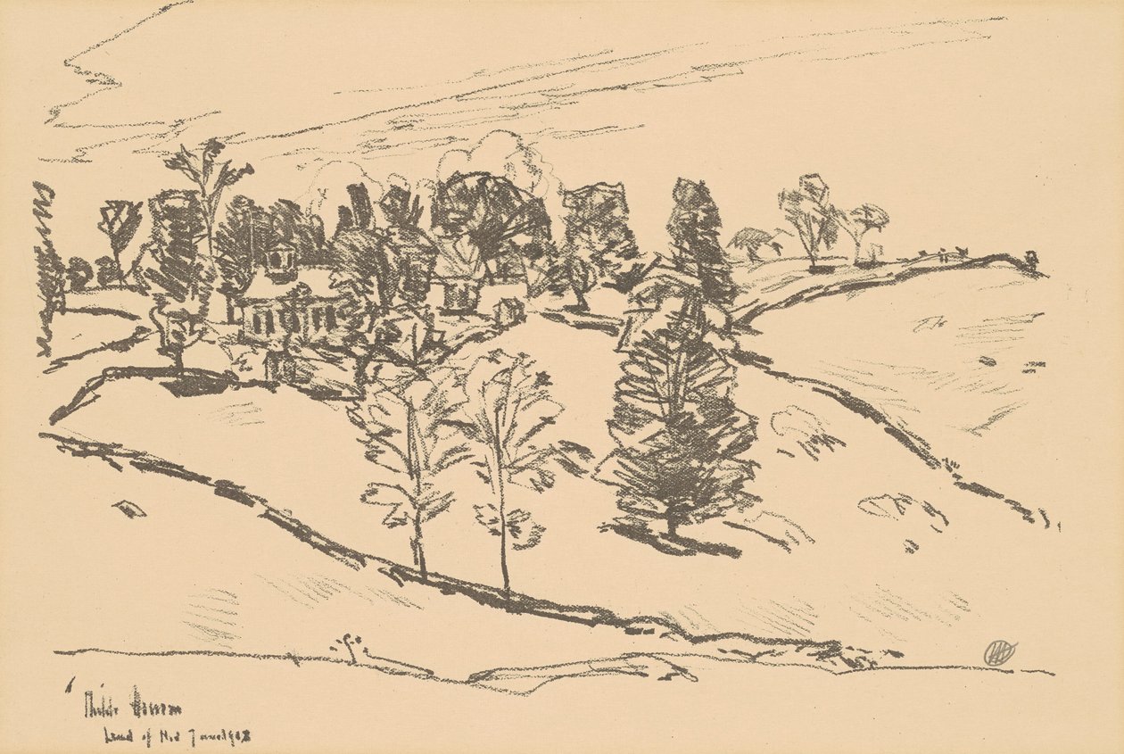 The Little School House, Land of Nod od Childe Hassam
