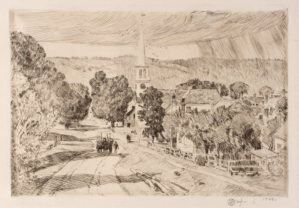 Vermont Village (Peacham) od Childe Hassam
