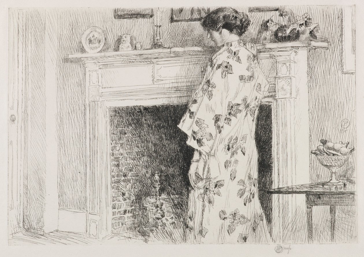 Bílé kimono od Childe Hassam