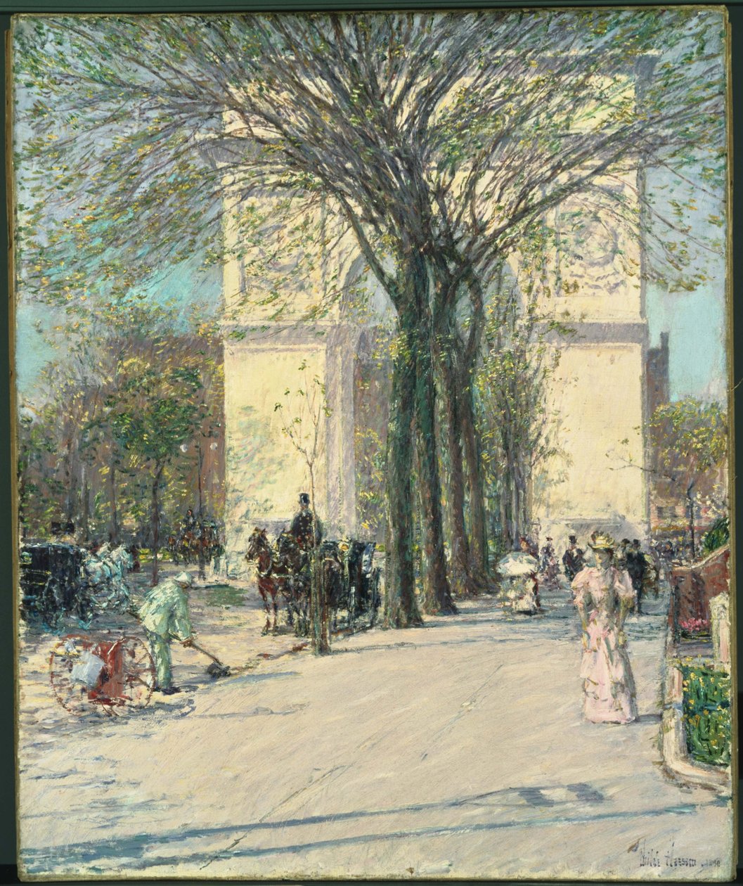 Washingtonův oblouk, jaro od Childe Hassam