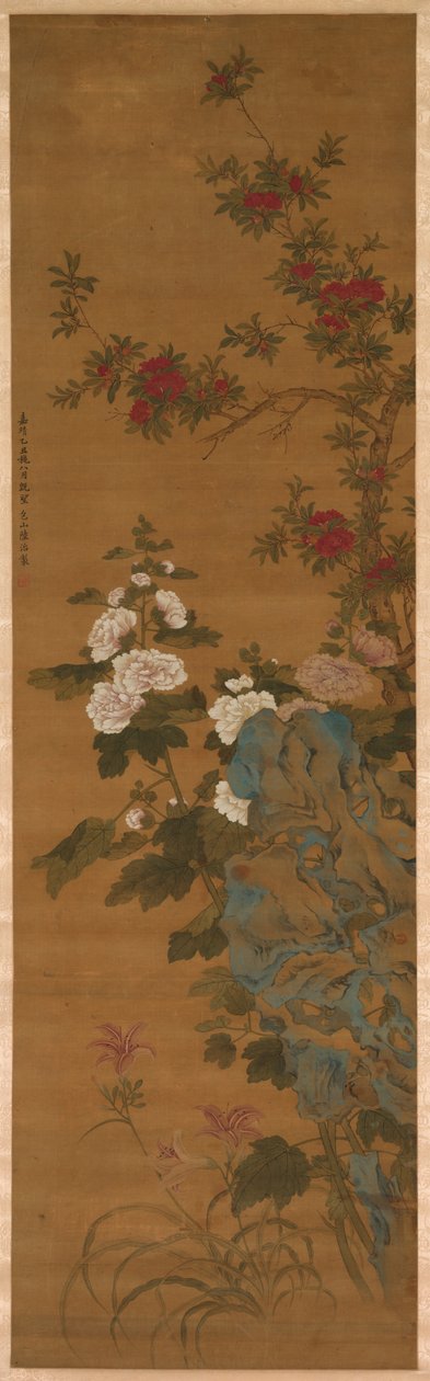 Květiny a skály od China, Ming dynasty