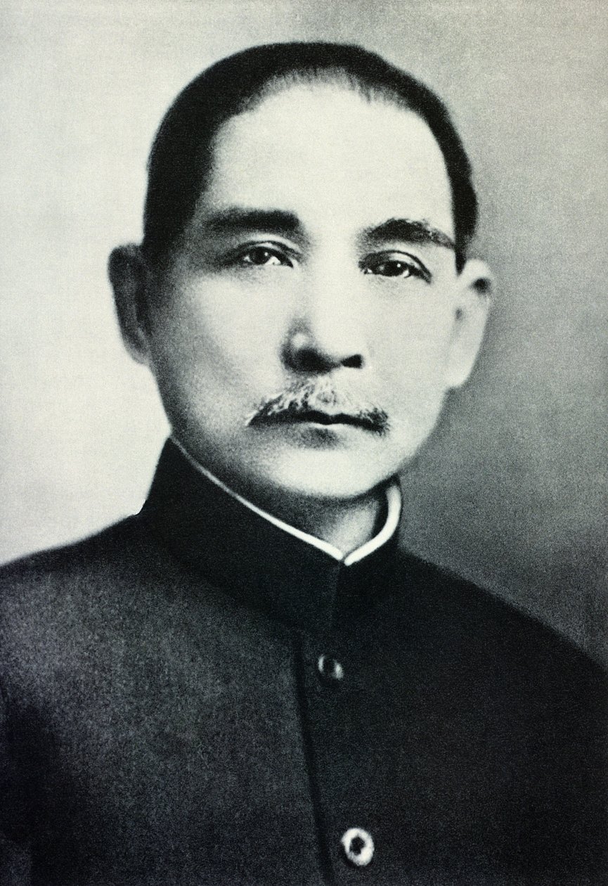 Portrét Dr. Sun Yat-Sen (1866-1925) od Chinese Photographer