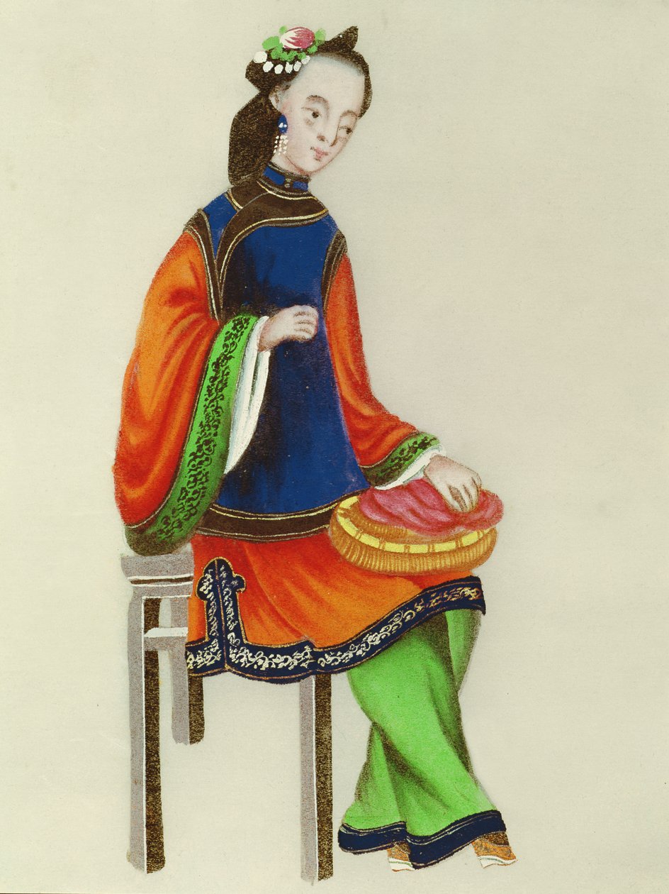 Milování Číňanky, období Qianlong (1736-96) od Chinese School