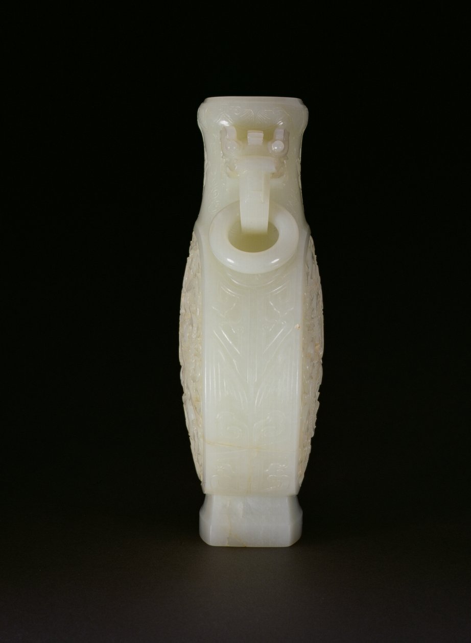 Imperial Moon Flask, Qianlong Period (1736-95) (nefrit) (viz také 193796) od Chinese School