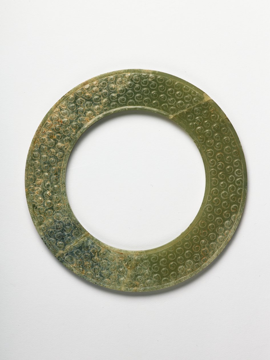 Ring, období válčících států, 4. až 3. století před naším letopočtem (nefrit) od Chinese School