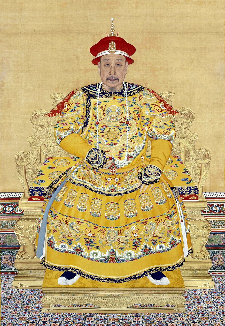 Císař Qianlong ve stáří (1711-1799) od Chinese School