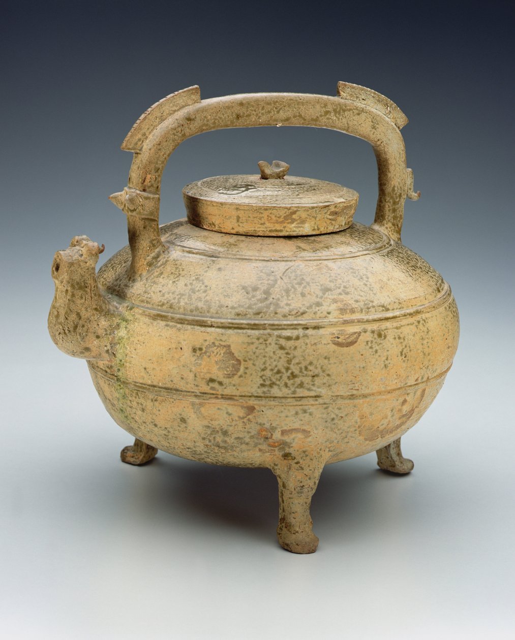 Glazovaná hrnčířská konvice, období Válčících států, 1027-220 př. n. l. (keramická) od Chinese School