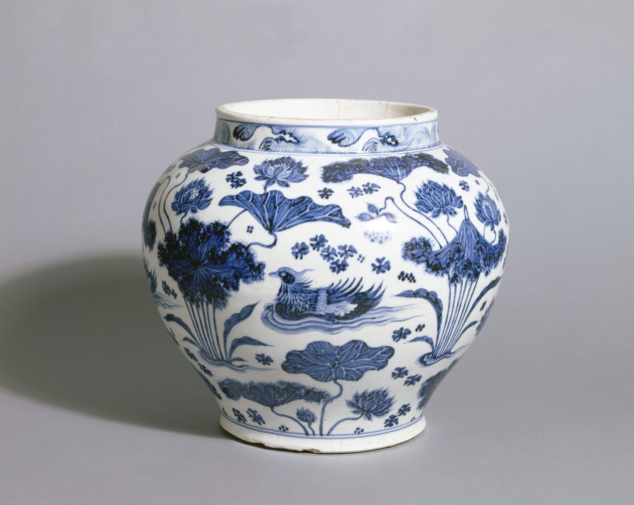 Guan Jar, dynastie Yuan, polovina 14. století (porcelán) od Chinese School