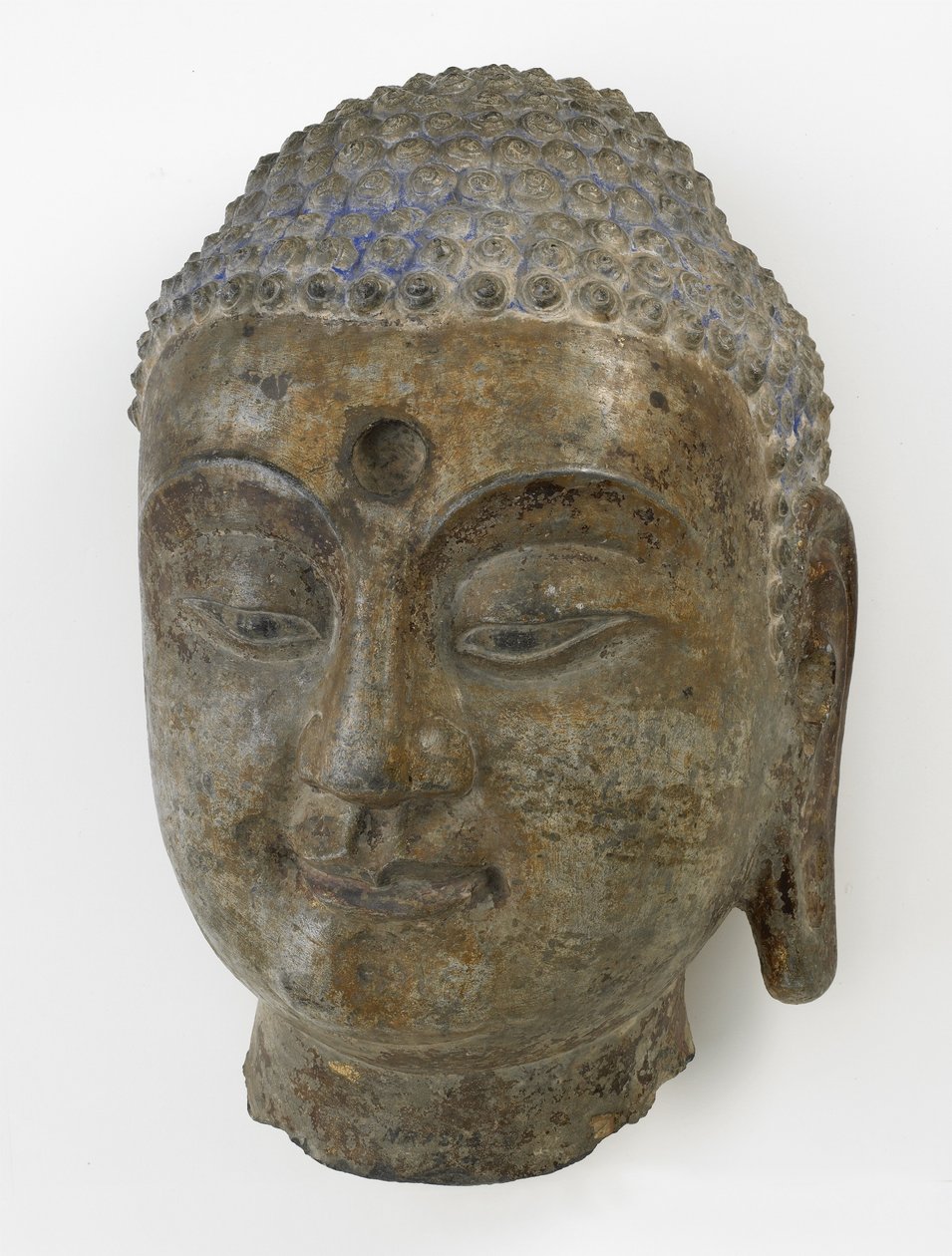 Hlava Buddhy, období rozdělení, 550-577 (vápenec) od Chinese School