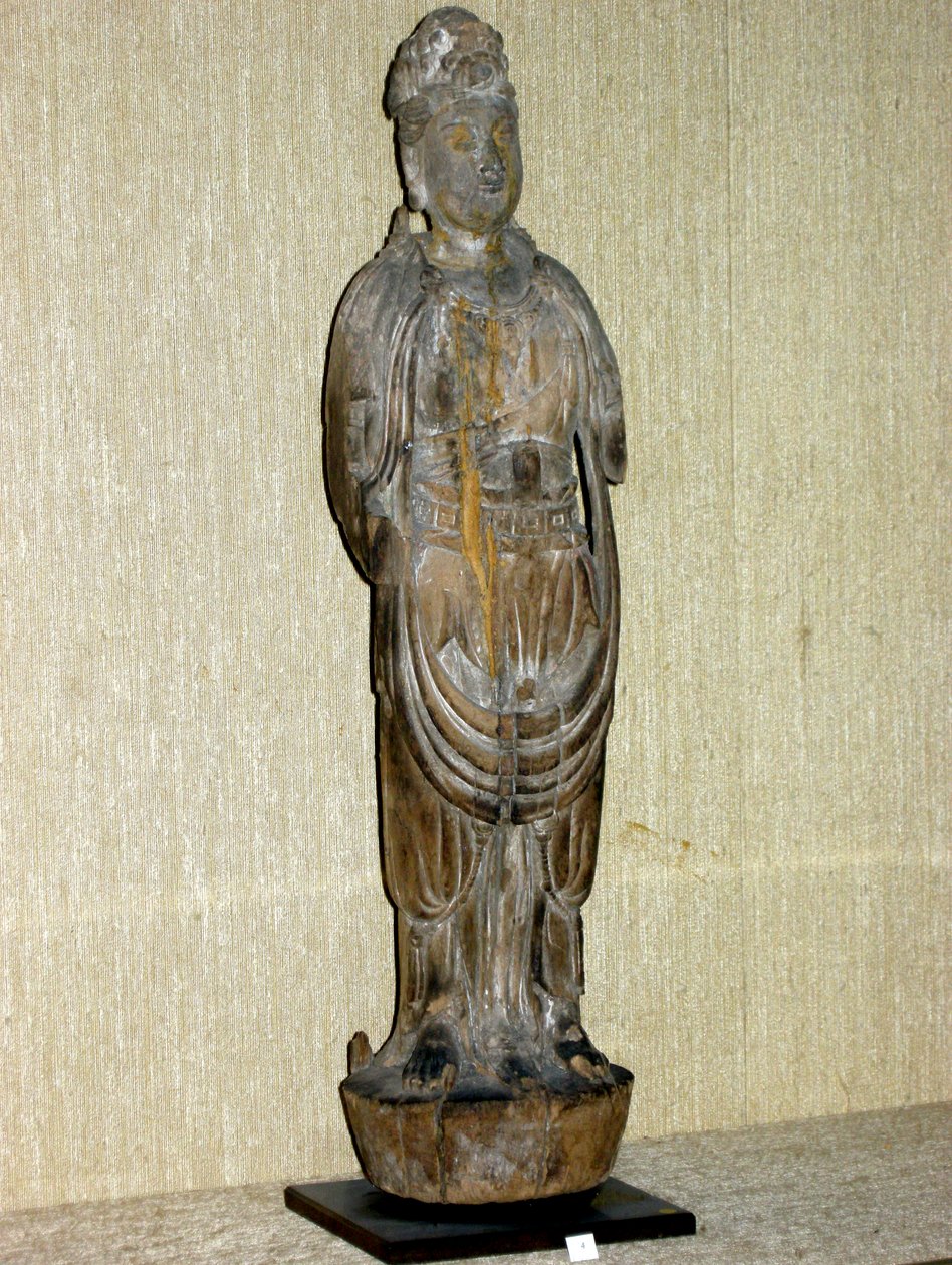 Kouan-yin, bódhisattva soucitu, dynastie Song (960-1276) (malované dřevo) od Chinese School
