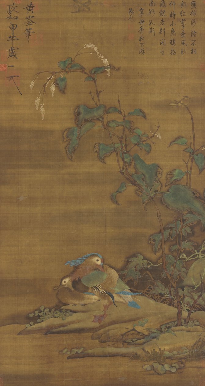 Kachny mandarínské za dynastie Ming nebo Qing, 15.–18. od Chinese School