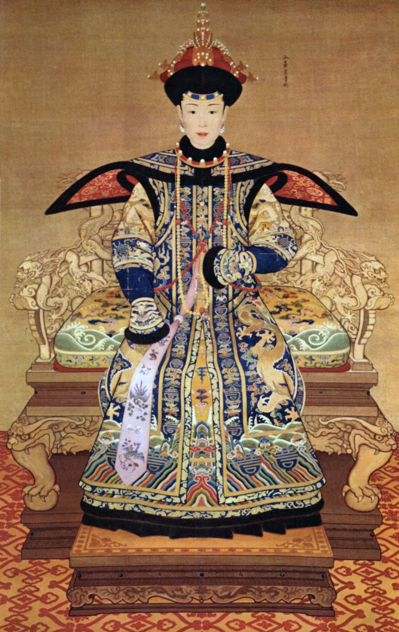 Portrét čínské císařovny, 1600 od Chinese School