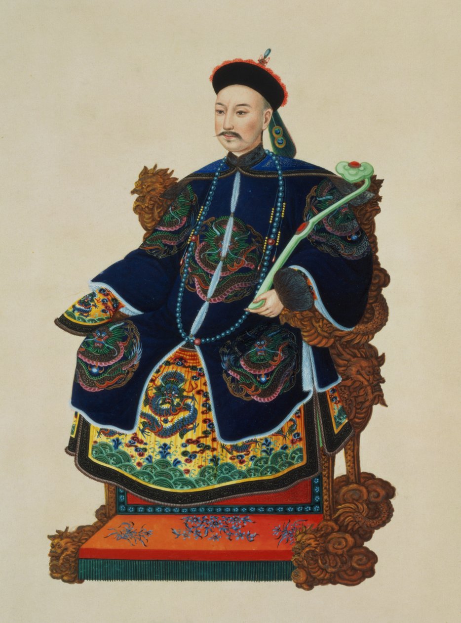 Portrét mandarínky (wc) od Chinese School