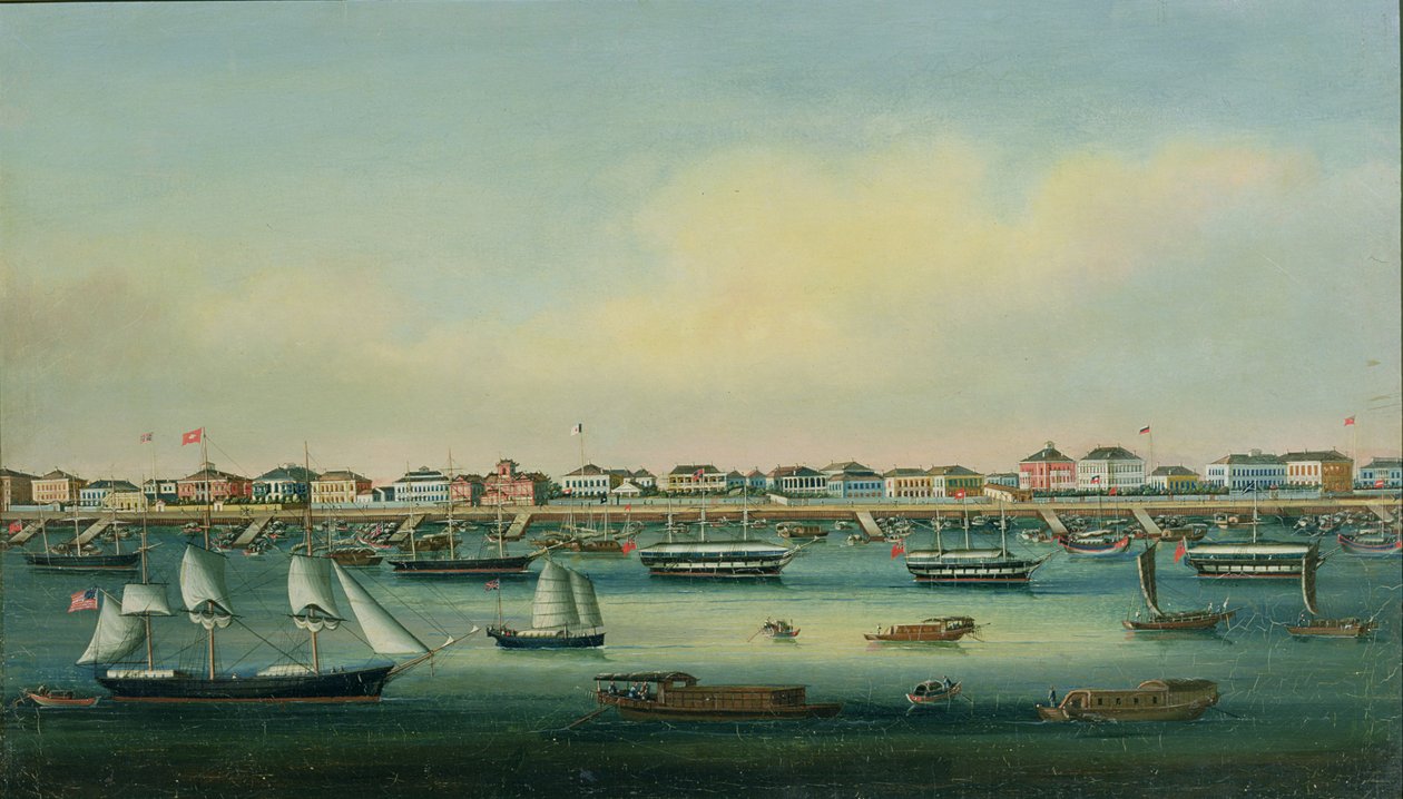 The Bund, Šanghaj od Chinese School