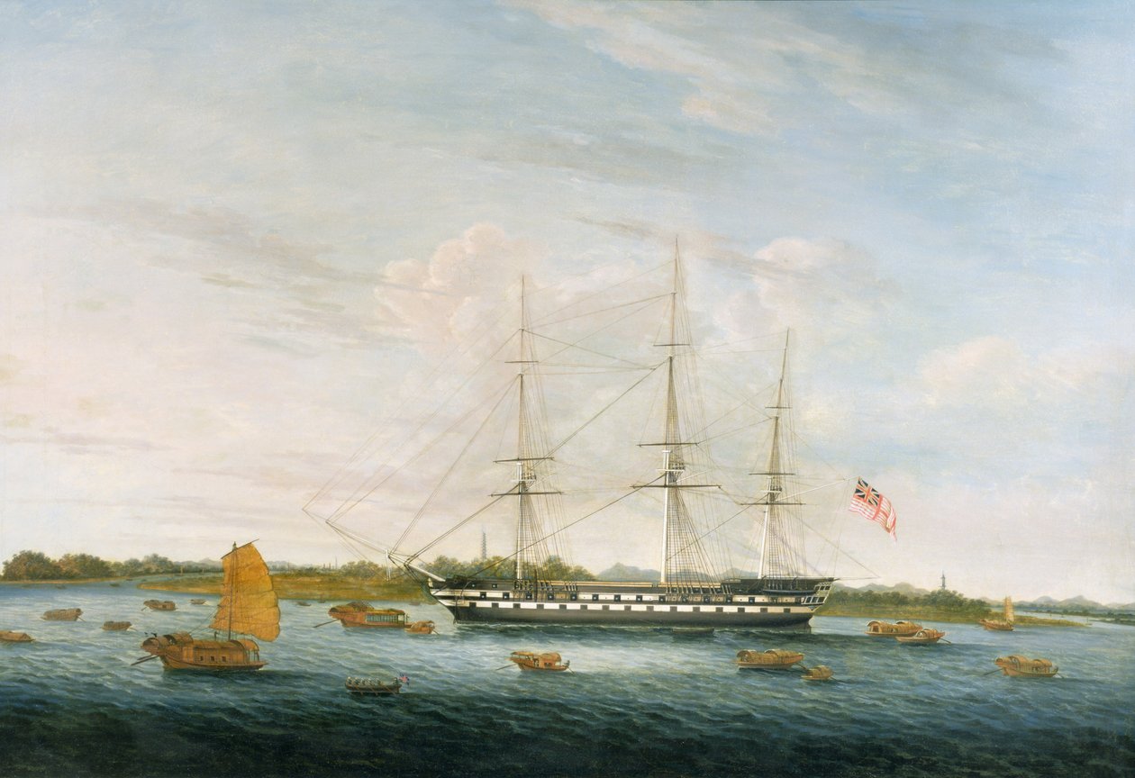 Ctihodné východoindické společnosti hrabě z Balcarras v Kantonu, 1816 od Chinese School