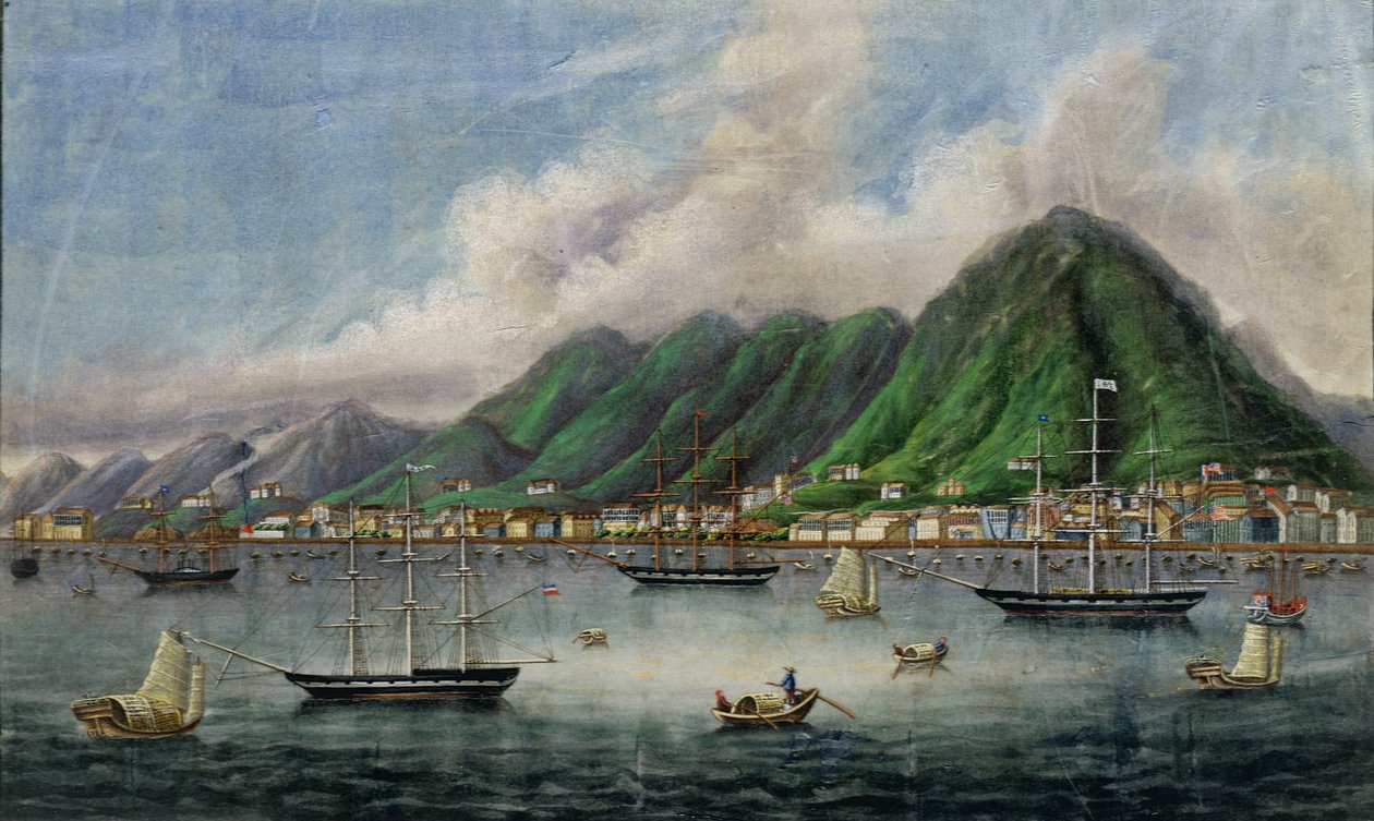 Viktoriin ostrov, Hong Kong, kolem roku 1865 od Chinese School