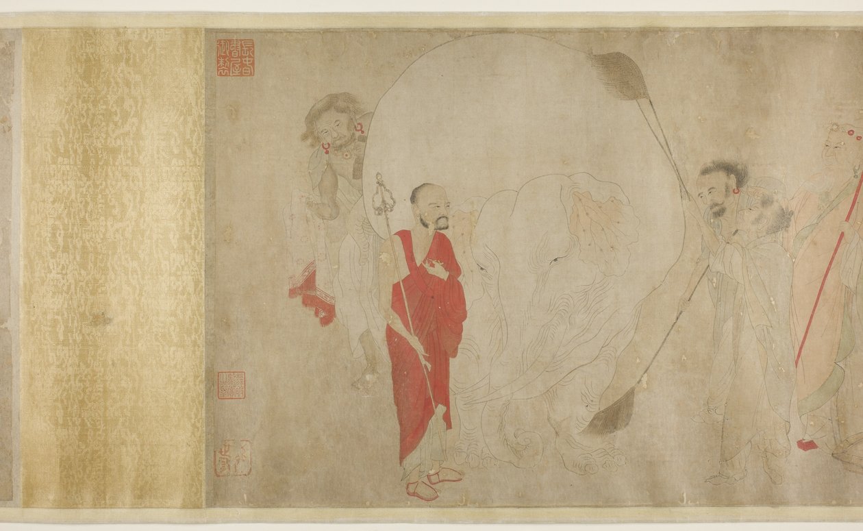Mytí bílého slona, dynastie Ming od Chinese School