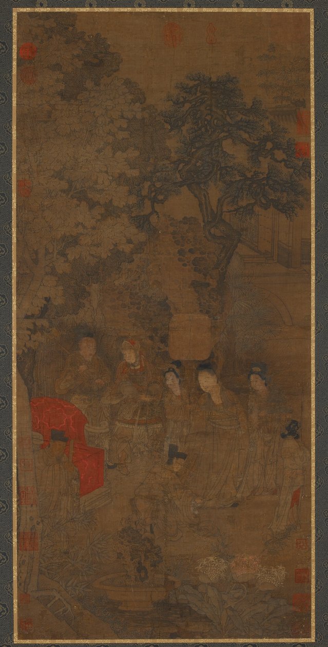 Xin Pi Tugging the Emperors Robe, Yuan nebo raná dynastie Ming od Chinese School