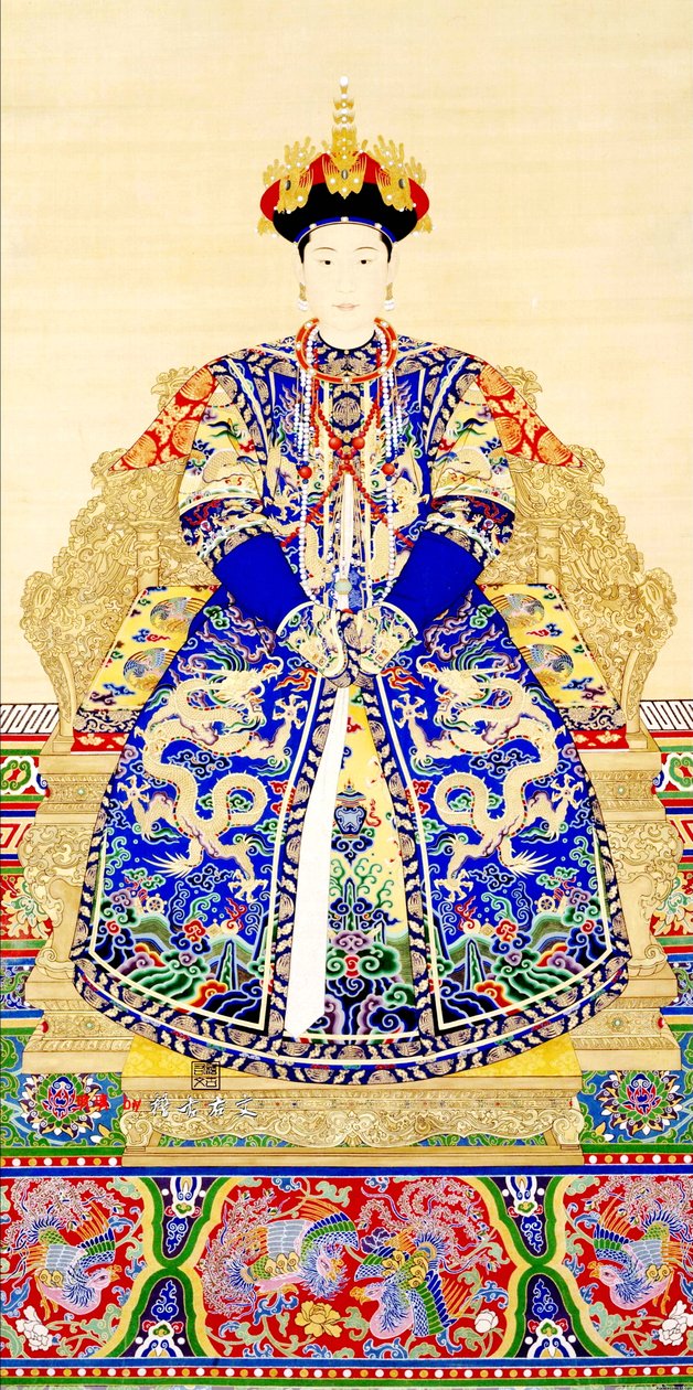 Empress Jing Xian (c.1681-1731), 1st consort of Emperor Yongzheng (1678 - 1735) od Chinese School Chinese School