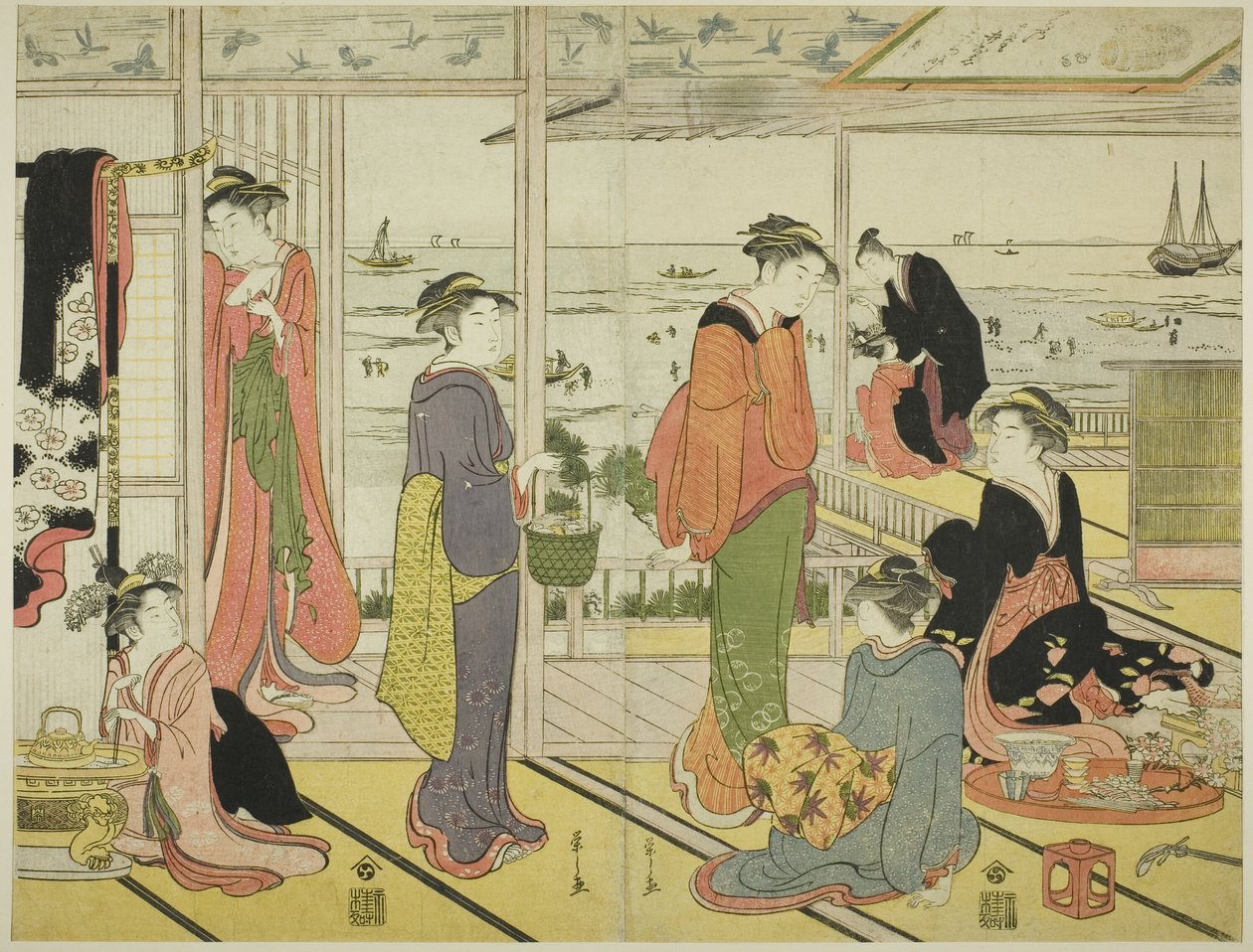Shinagawa (Shinagawa Norosho) od Chobunsai Eishi