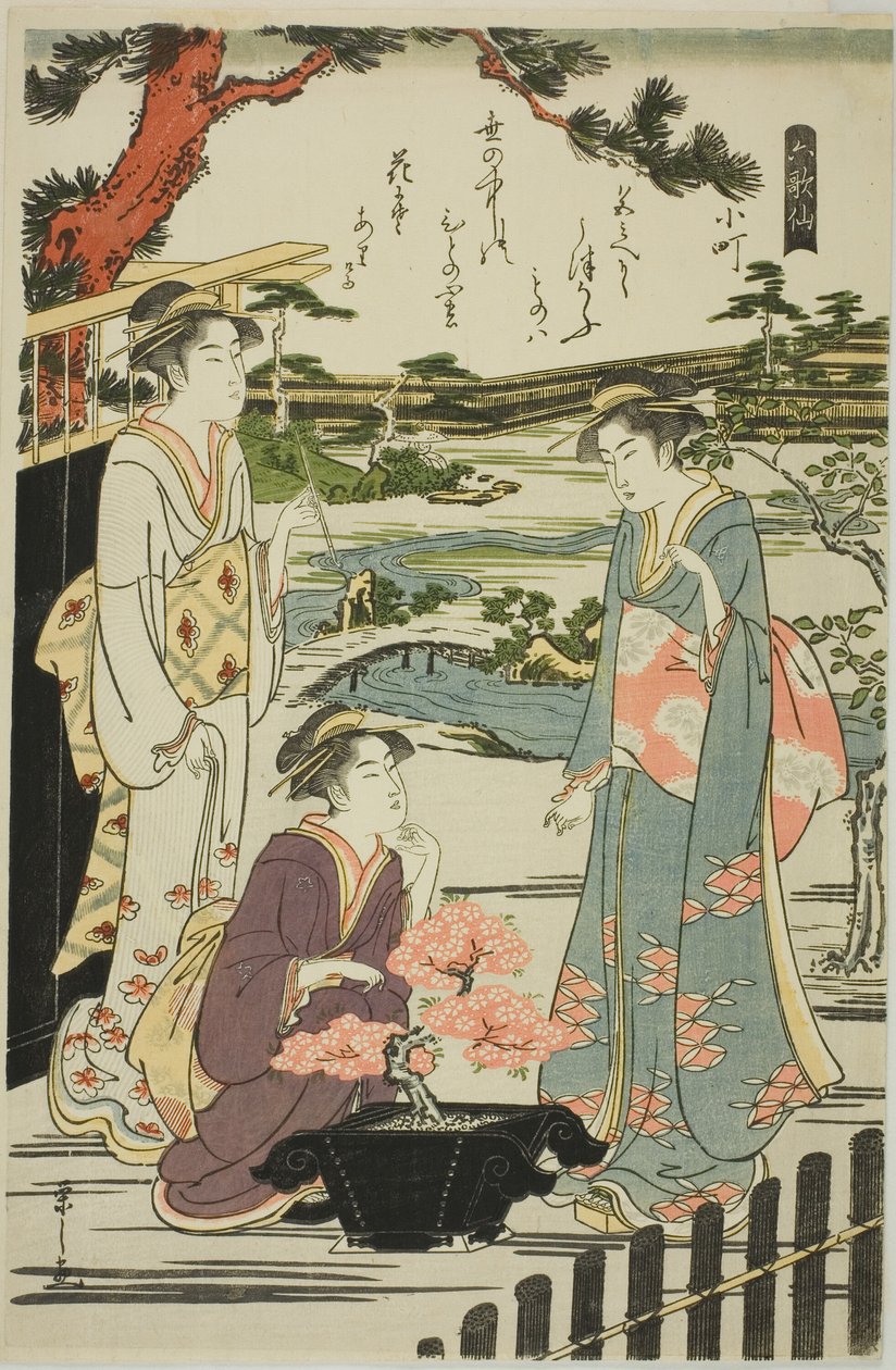 Komachi, ze série "Šest nesmrtelných básníků (Rokkasen)" od Chobunsai Eishi