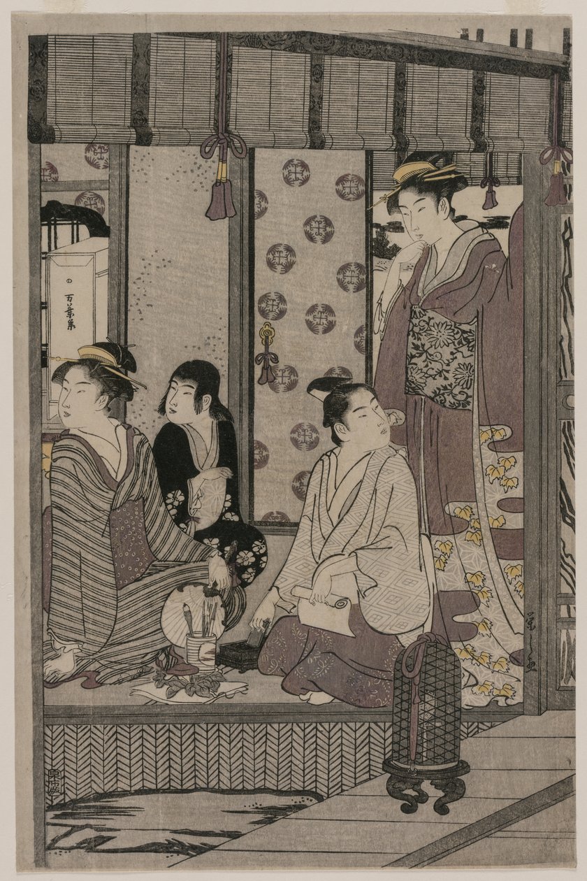 Morning Glory (ze série The Tale of Genji in Elegant Modern Dress) od Chobunsai Eishi